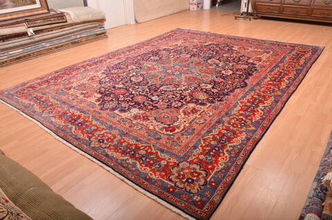 Mahal Red Hand Knotted 99 X 133  Area Rug 100-76028 Image 7