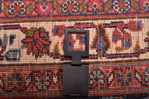 Mashad Red Hand Knotted 97 X 1111  Area Rug 100-76046 Image 11