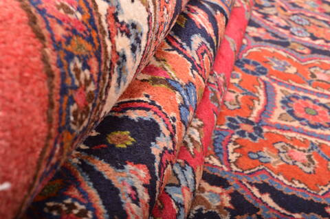 Mashad Red Hand Knotted 97 X 1111  Area Rug 100-76046 Image 8