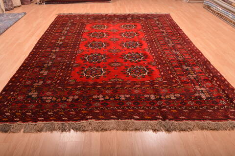 Khan Mohammadi Orange Hand Knotted 80 X 114  Area Rug 100-76090 Image 10