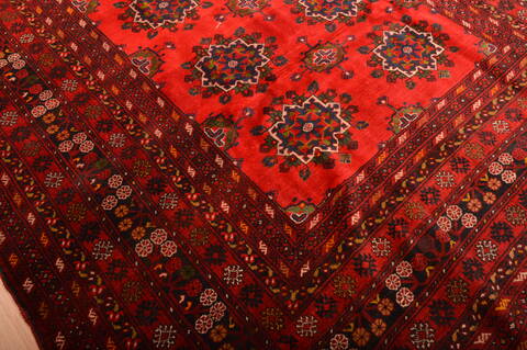 Khan Mohammadi Orange Hand Knotted 80 X 114  Area Rug 100-76090 Image 6
