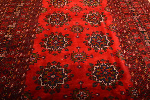 Khan Mohammadi Orange Hand Knotted 80 X 114  Area Rug 100-76090 Image 8
