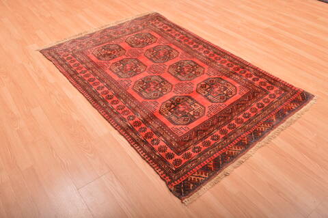 Khan Mohammadi Red Hand Knotted 40 X 60  Area Rug 100-76093 Image 13