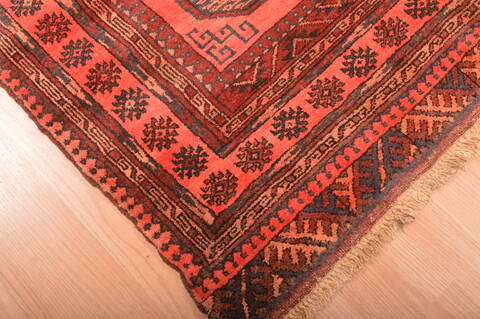 Khan Mohammadi Red Hand Knotted 40 X 60  Area Rug 100-76093 Image 14