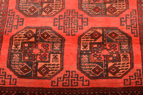 Khan Mohammadi Red Hand Knotted 40 X 60  Area Rug 100-76093 Image 1
