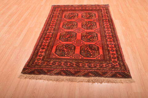 Khan Mohammadi Red Hand Knotted 40 X 60  Area Rug 100-76093 Image 8