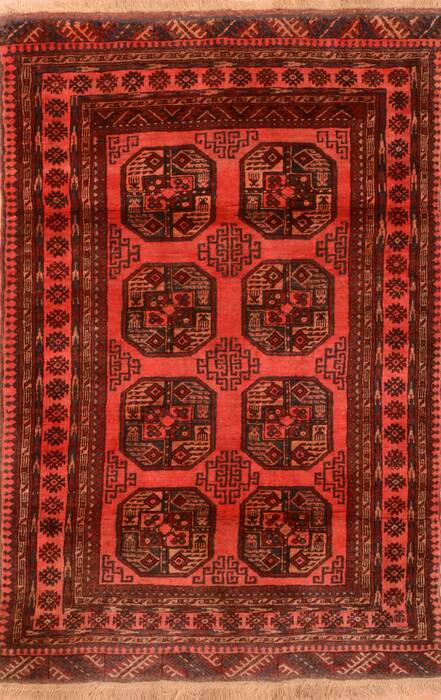 Khan Mohammadi Red Hand Knotted 40 X 60  Area Rug 100-76093 Image 0