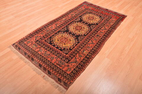 Kizalayak Red Hand Knotted 36 X 66  Area Rug 100-76104 Image 2