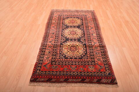 Kizalayak Red Hand Knotted 36 X 66  Area Rug 100-76104 Image 3