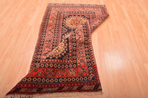 Kizalayak Red Hand Knotted 36 X 66  Area Rug 100-76104 Image 8