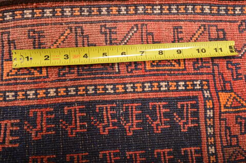 Khan Mohammadi Blue Runner Hand Knotted 35 X 70  Area Rug 100-76110 Image 10