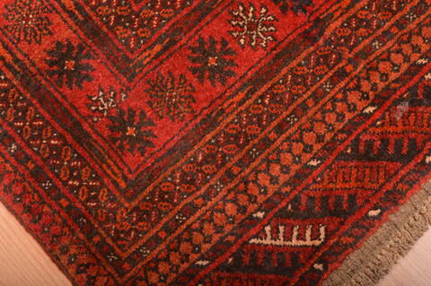 Khan Mohammadi Red Hand Knotted 37 X 63  Area Rug 100-76112 Image 14