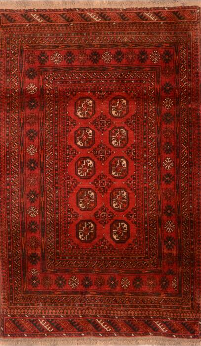 Khan Mohammadi Red Hand Knotted 37 X 63  Area Rug 100-76112 Image 0
