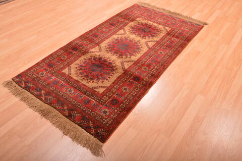 Khan Mohammadi Red Hand Knotted 35 X 65  Area Rug 100-76117 Image 10