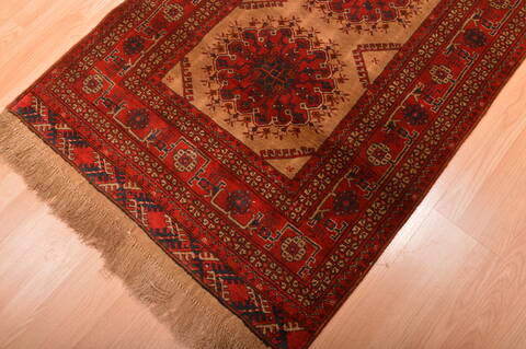 Khan Mohammadi Red Hand Knotted 35 X 65  Area Rug 100-76117 Image 13