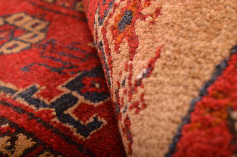 Khan Mohammadi Red Hand Knotted 35 X 65  Area Rug 100-76117 Image 3
