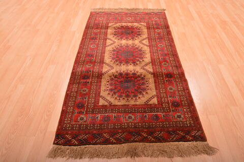 Khan Mohammadi Red Hand Knotted 35 X 65  Area Rug 100-76117 Image 8
