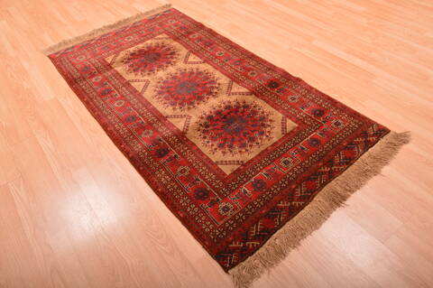 Khan Mohammadi Red Hand Knotted 35 X 65  Area Rug 100-76117 Image 9