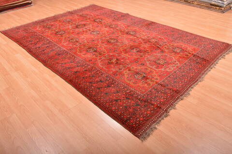 Khan Mohammadi Red Hand Knotted 68 X 98  Area Rug 100-76123 Image 11