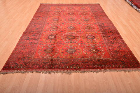 Khan Mohammadi Red Hand Knotted 68 X 98  Area Rug 100-76123 Image 12