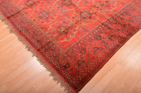 Khan Mohammadi Red Hand Knotted 68 X 98  Area Rug 100-76123 Image 15