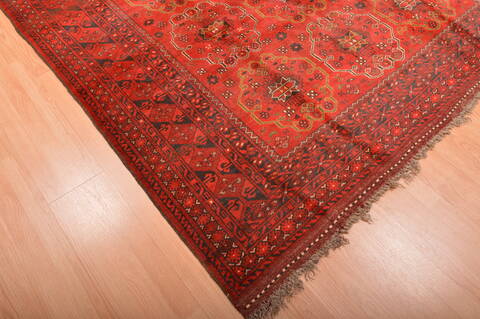 Khan Mohammadi Red Hand Knotted 68 X 98  Area Rug 100-76123 Image 4