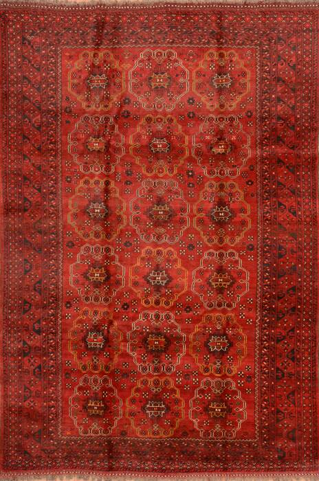 Khan Mohammadi Red Hand Knotted 68 X 98  Area Rug 100-76123 Image 0