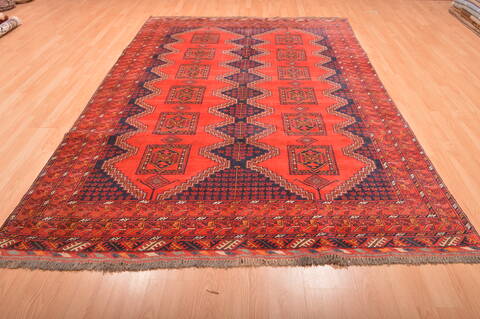 Khan Mohammadi Red Hand Knotted 67 X 97  Area Rug 100-76124 Image 13