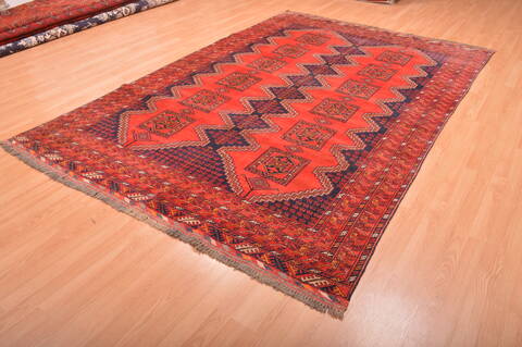 Khan Mohammadi Red Hand Knotted 67 X 97  Area Rug 100-76124 Image 14