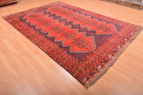 Khan Mohammadi Red Hand Knotted 67 X 97  Area Rug 100-76124 Image 15