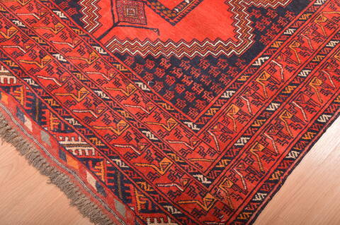 Khan Mohammadi Red Hand Knotted 67 X 97  Area Rug 100-76124 Image 6