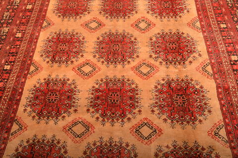 Khan Mohammadi Beige Hand Knotted 80 X 126  Area Rug 100-76128 Image 14