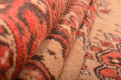 Khan Mohammadi Beige Hand Knotted 80 X 126  Area Rug 100-76128 Image 2