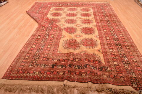 Khan Mohammadi Beige Hand Knotted 80 X 126  Area Rug 100-76128 Image 3