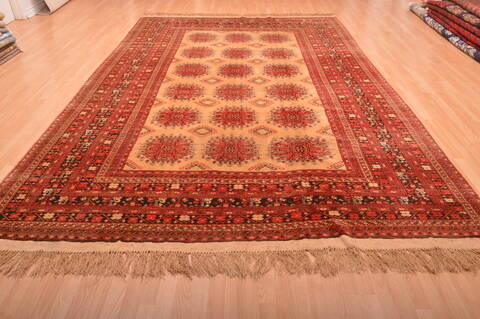 Khan Mohammadi Beige Hand Knotted 80 X 126  Area Rug 100-76128 Image 9