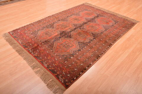 Khan Mohammadi Brown Hand Knotted 51 X 73  Area Rug 100-76131 Image 14