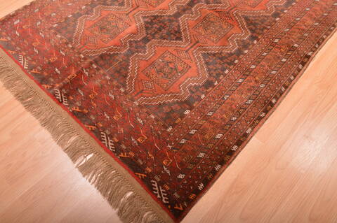 Khan Mohammadi Brown Hand Knotted 51 X 73  Area Rug 100-76131 Image 15