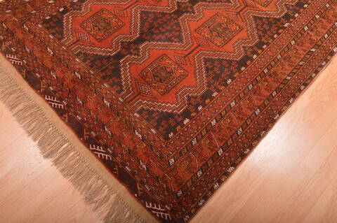 Khan Mohammadi Brown Hand Knotted 51 X 73  Area Rug 100-76131 Image 1