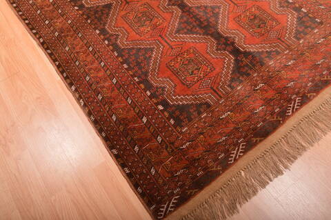 Khan Mohammadi Brown Hand Knotted 51 X 73  Area Rug 100-76131 Image 2