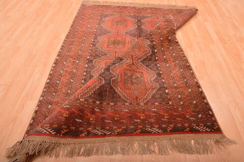 Khan Mohammadi Brown Hand Knotted 51 X 73  Area Rug 100-76131 Image 6