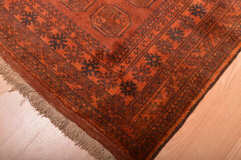 Khan Mohammadi Brown Hand Knotted 35 X 63  Area Rug 100-76134 Image 12