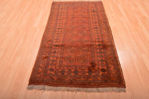 Khan Mohammadi Brown Hand Knotted 35 X 63  Area Rug 100-76134 Image 4