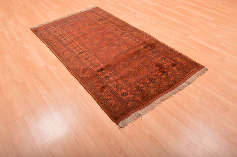 Khan Mohammadi Brown Hand Knotted 35 X 63  Area Rug 100-76134 Image 5
