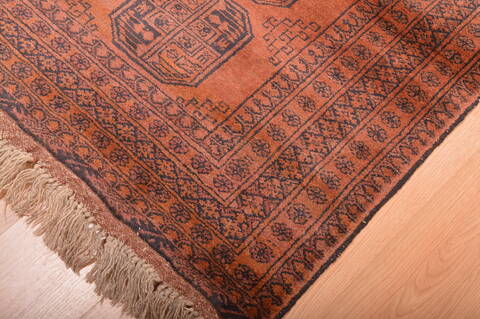 Khan Mohammadi Brown Hand Knotted 34 X 65  Area Rug 100-76137 Image 10