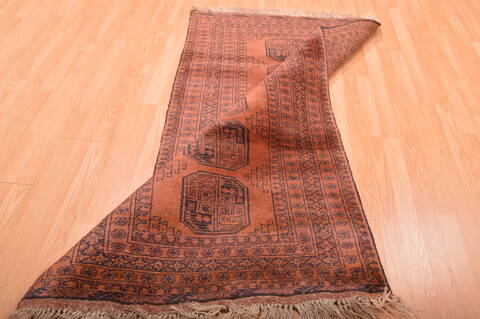 Khan Mohammadi Brown Hand Knotted 34 X 65  Area Rug 100-76137 Image 3