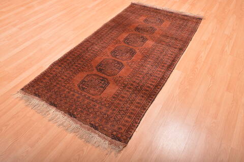 Khan Mohammadi Brown Hand Knotted 34 X 65  Area Rug 100-76137 Image 6