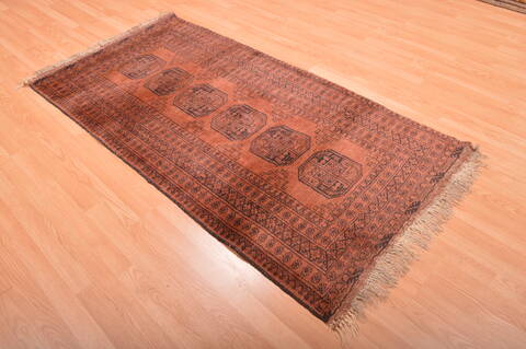 Khan Mohammadi Brown Hand Knotted 34 X 65  Area Rug 100-76137 Image 7