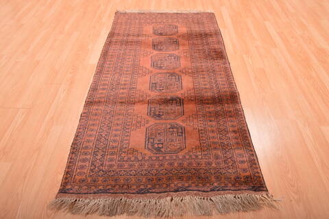 Khan Mohammadi Brown Hand Knotted 34 X 65  Area Rug 100-76137 Image 8