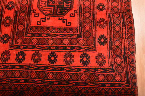 Khan Mohammadi Purple Runner Hand Knotted 35 X 68  Area Rug 100-76147 Image 11
