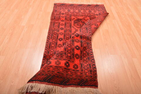Khan Mohammadi Purple Runner Hand Knotted 35 X 68  Area Rug 100-76147 Image 13